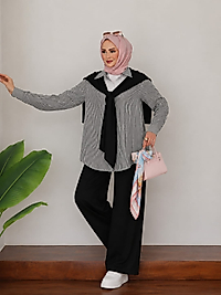 Twist Muadil Gömlekli Üçlü Takım – Siyah