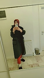 Siyah deri mont,kaban