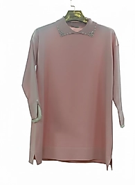 Kadın pudra merserize kazak