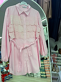 Ela Gömlek -toz pembe